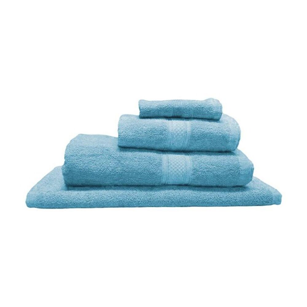 12PK Capri Soft Absorbent Hand Towel Bathroom Accessory 50x90cm Sky Blue