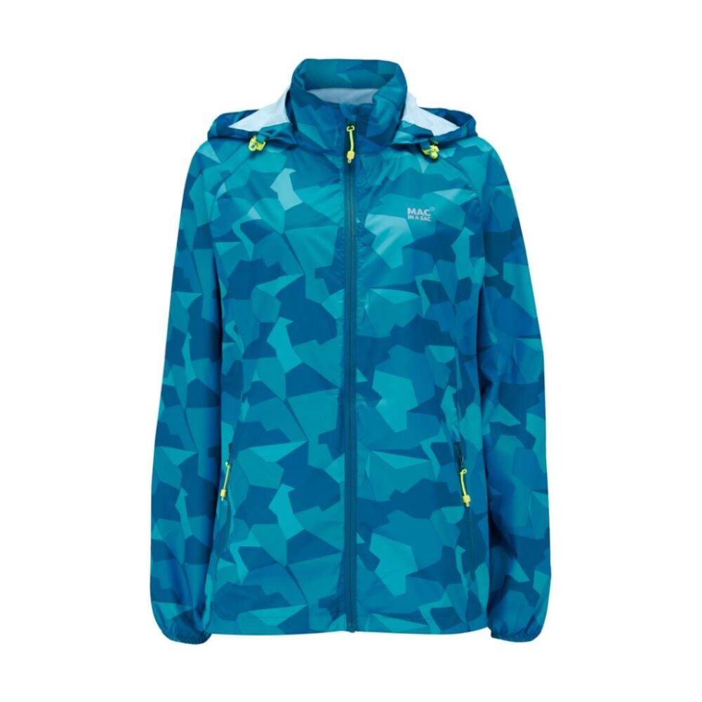 Mac In A Sac Edition 2 Packable Jacket Waterproof Breathable Teal Camo