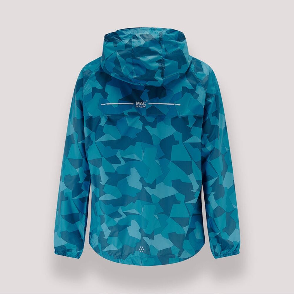 Mac In A Sac Edition 2 Packable Jacket Waterproof Breathable Teal Camo