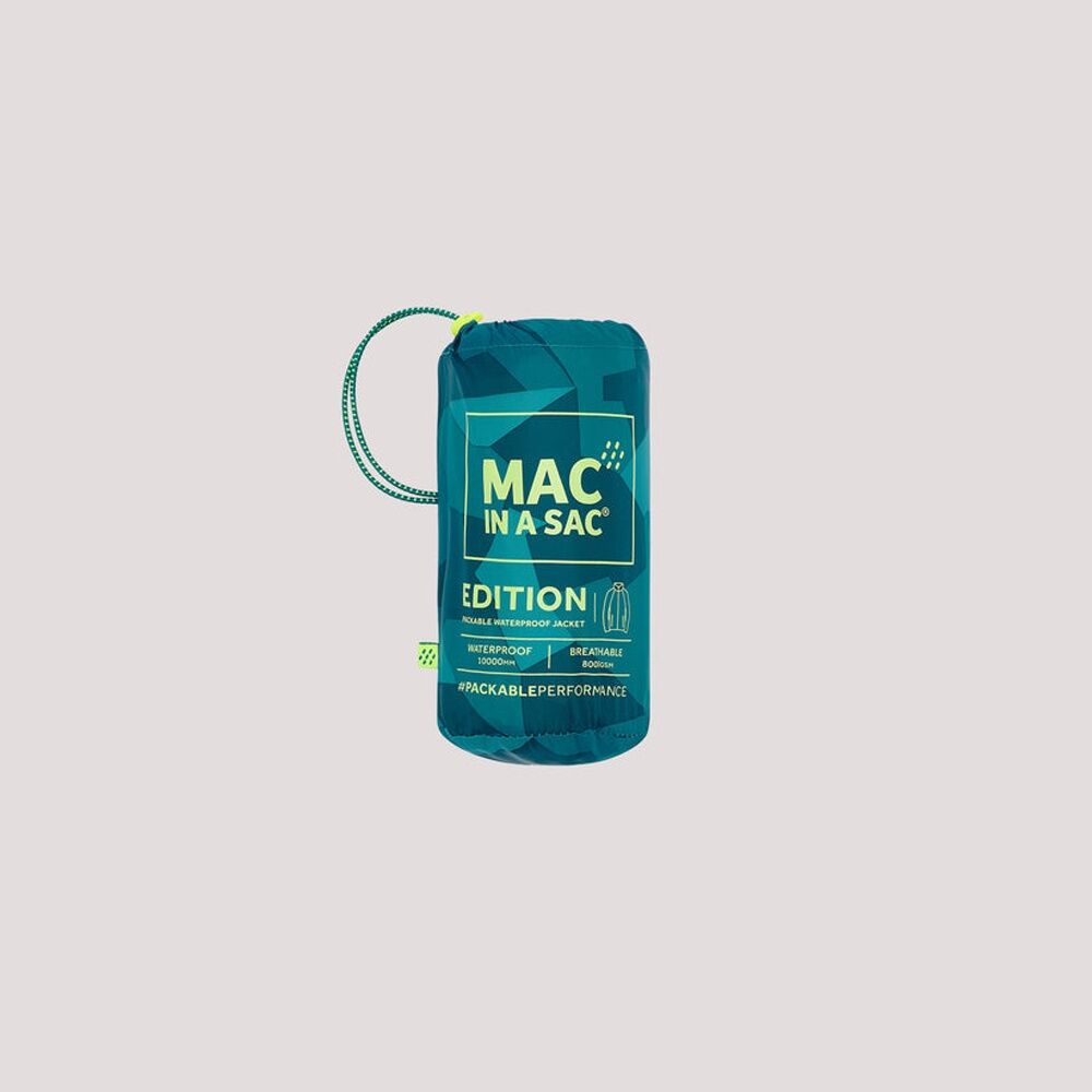 Mac In A Sac Edition 2 Packable Jacket Waterproof Breathable Teal Camo