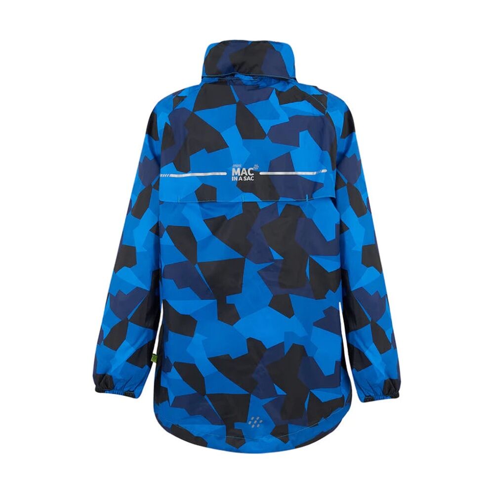 Mac In A Sac Kids Mini Edition 2 Packable Jacket Waterproof Blue Camo
