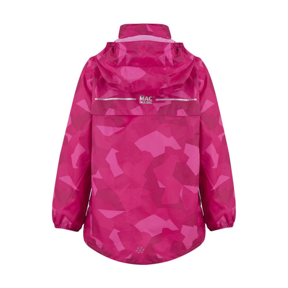 Mac In A Sac Kids Mini Edition 2 Packable Jacket Waterproof Pink Camo