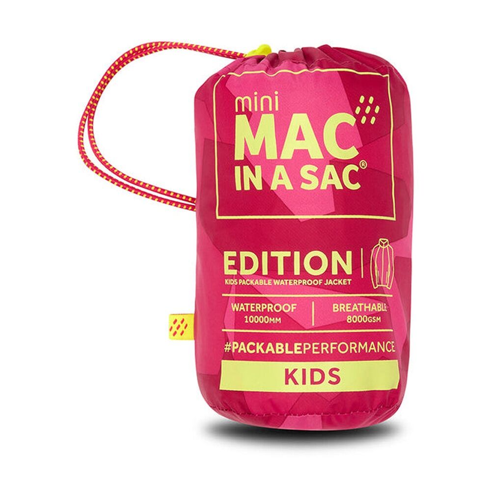Mac In A Sac Kids Mini Edition 2 Packable Jacket Waterproof Pink Camo