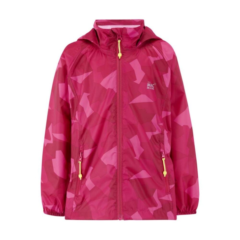 Mac In A Sac Kids Mini Edition 2 Packable Jacket Waterproof Pink Camo