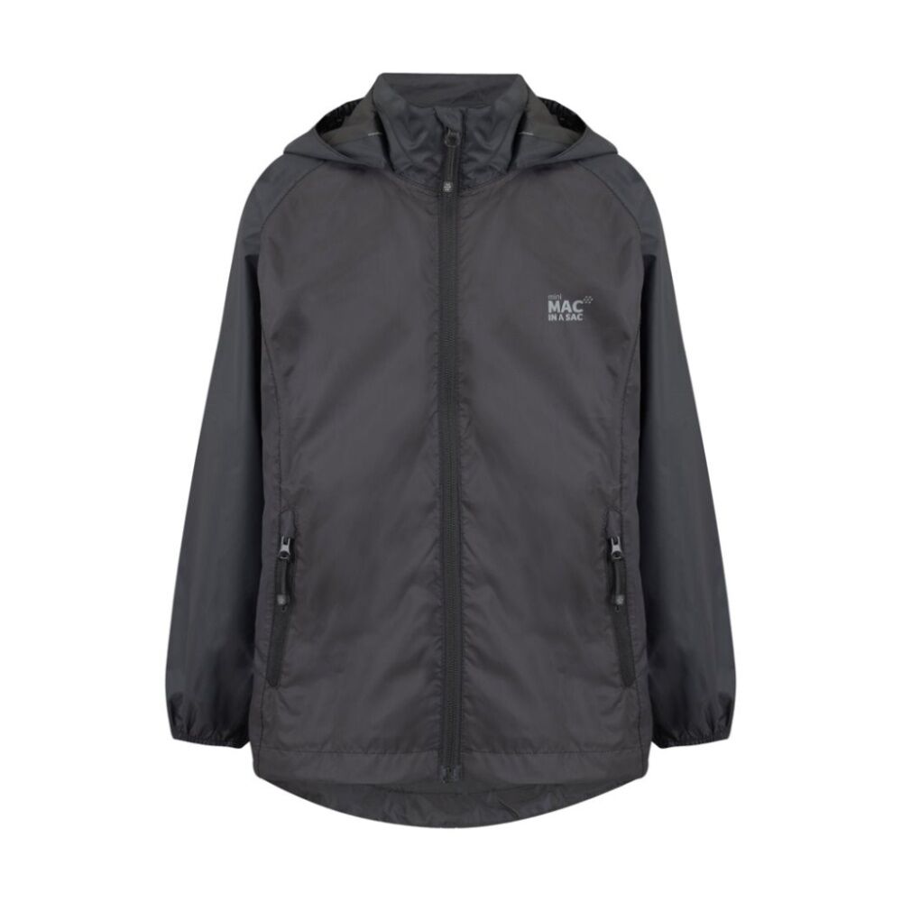 Mac In A Sac Kids Mini Origin Packable Jacket Waterproof Black
