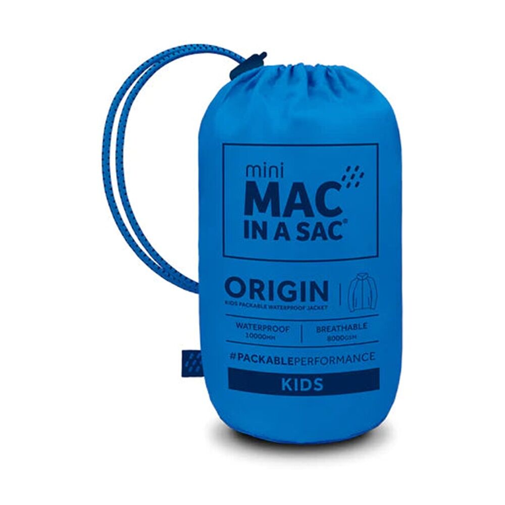 Mac In A Sac Kids Mini Origin Packable Jacket Waterproof Ocean