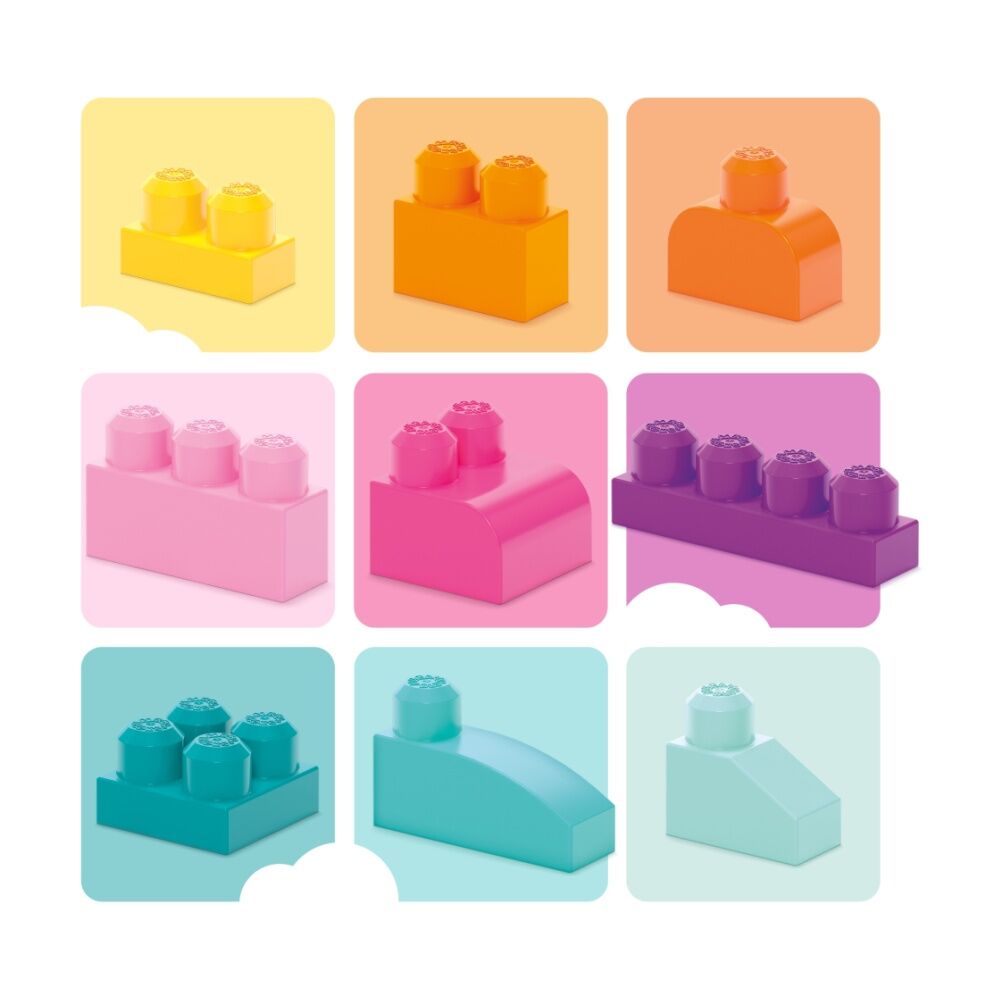 2x 80pc All Brands Toys Mega Bloks Big Building Bag Blocks Kids/Toddler Pink 1y+