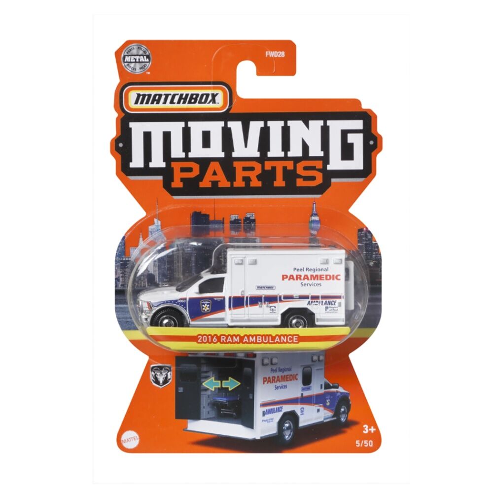 8PK All Brands Toys Matchbox Moving Parts Mini Toy Vehicles Assorted 3y+
