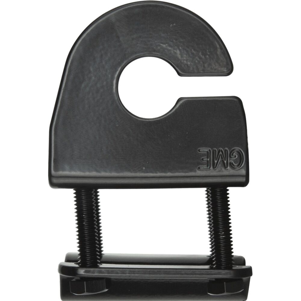 2PK Gme Mirror Mount Bracket Stainless Steel Black 2.5mm With Cable Slot