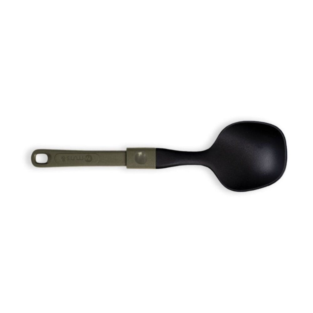 2PK Mun's Foldable Heat Resistant Silicone Ladle Outdoor Camping Utensil