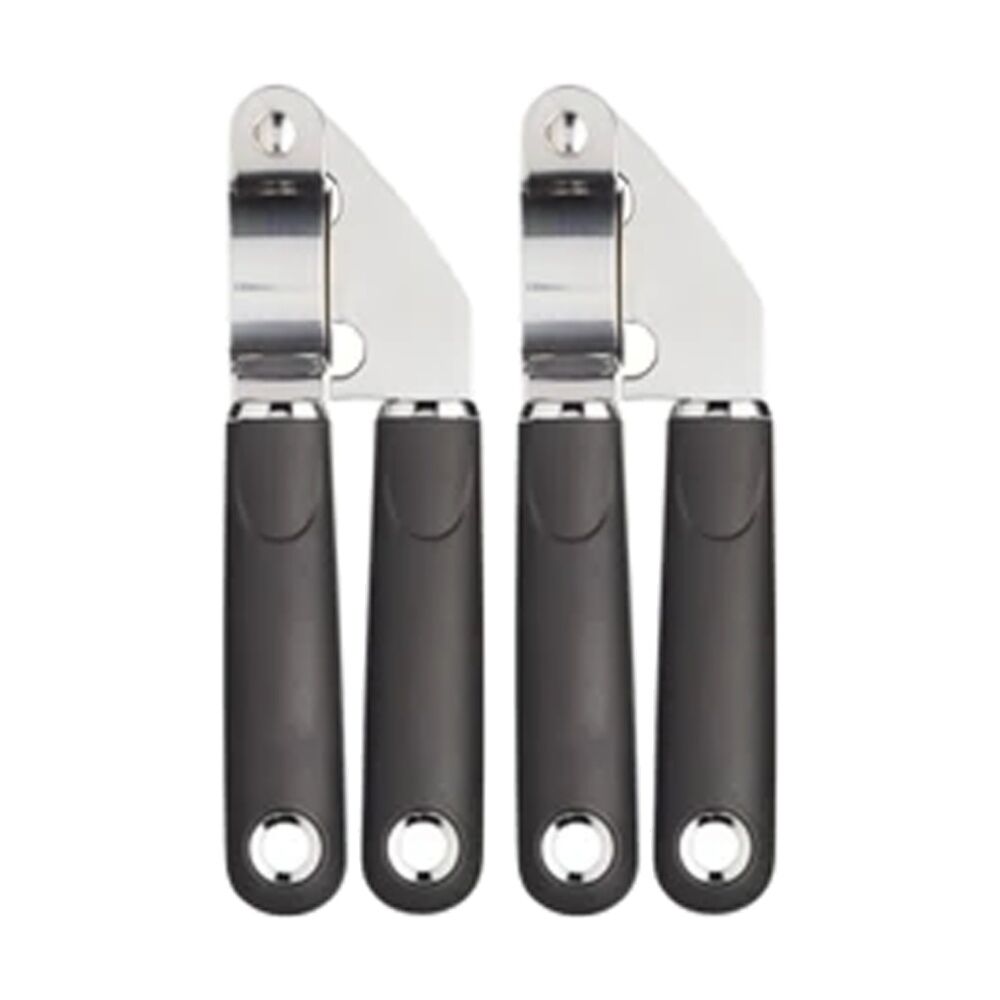2PK MasterCraft Soft Grip Stainless Steel Garlic Press Comfortable Kitchen Tool