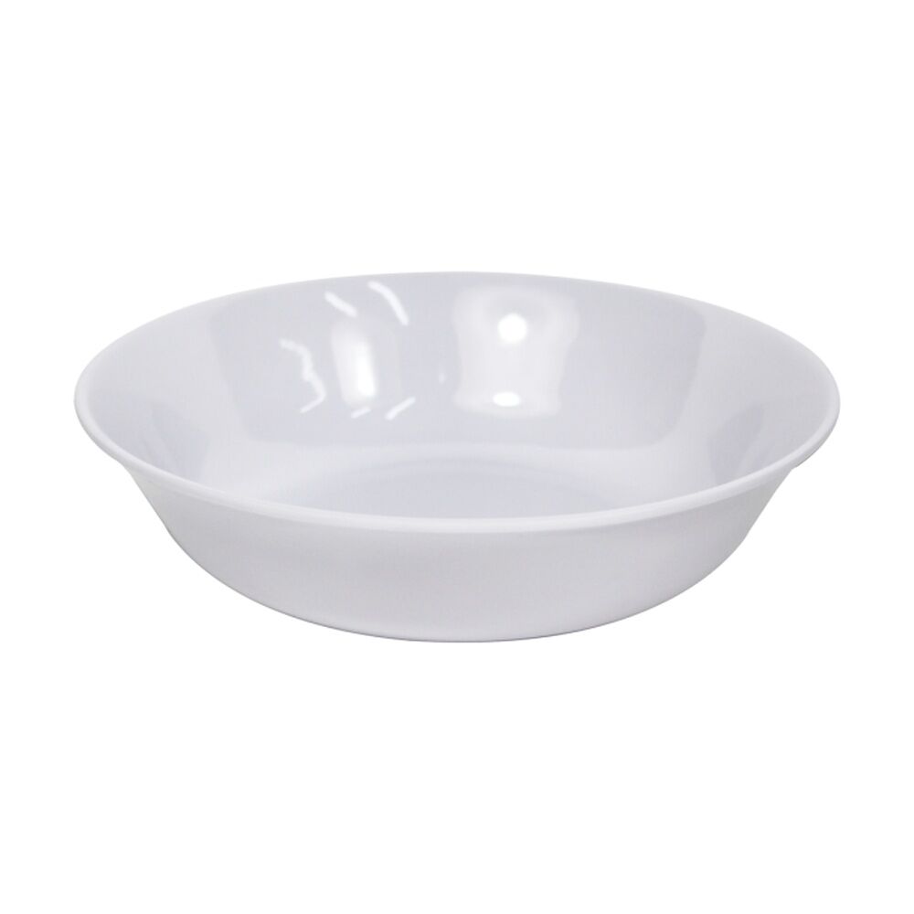 48x Partyware Reusable Melamine Pasta/Salad Bowl Tableware 175mm White
