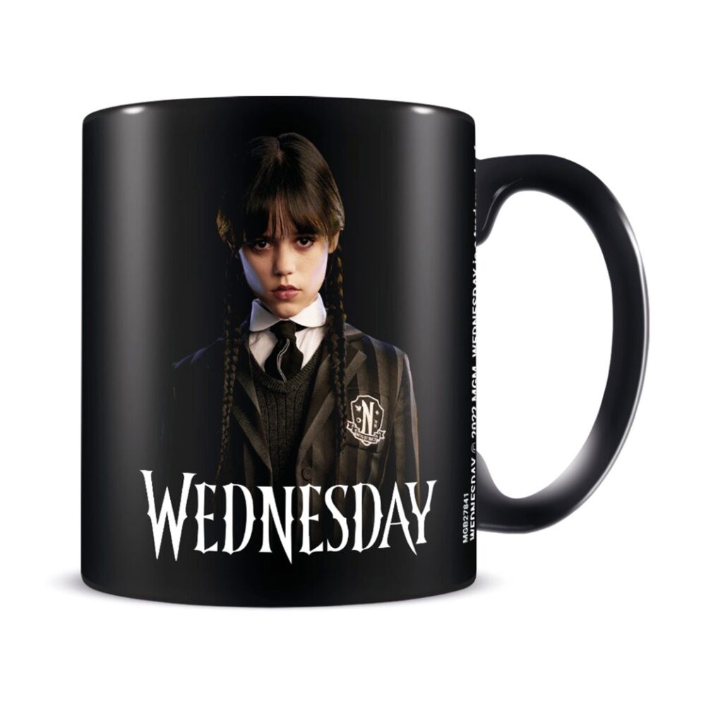 3PK Wednesday Addams Friendship Ceramic Coffee Drinking Mug Black