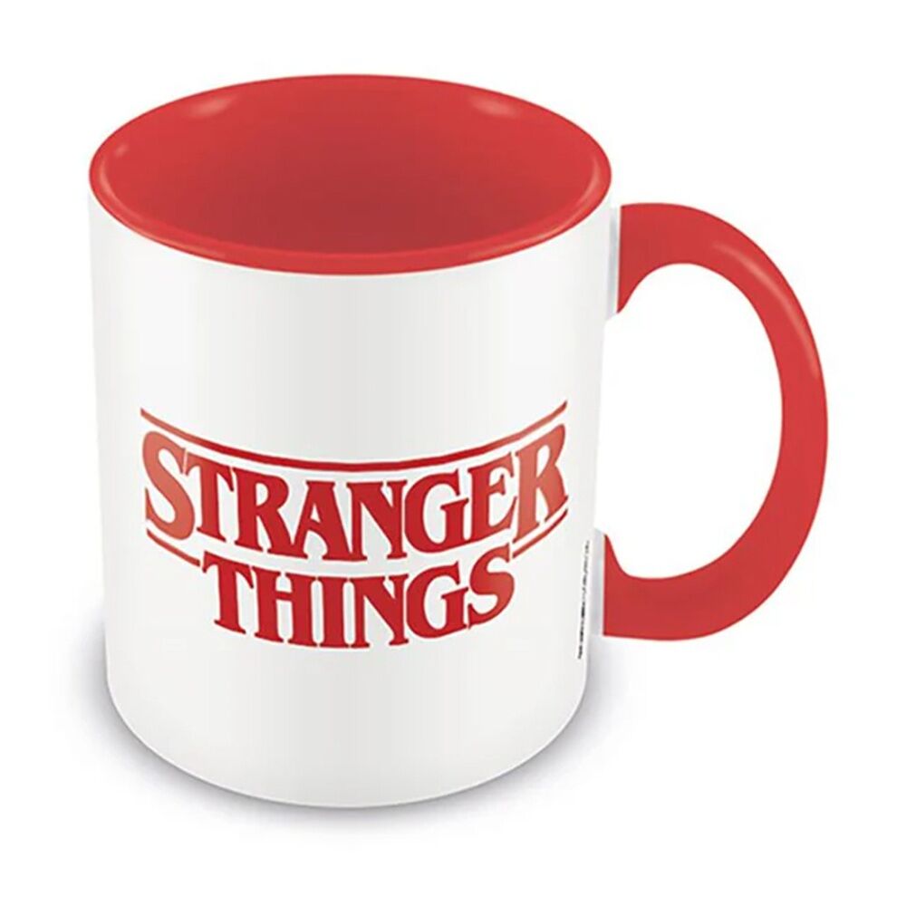 3PK TV Blockbusters Stranger Things Logo Ceramic Coffee Drinking Mug White & Red