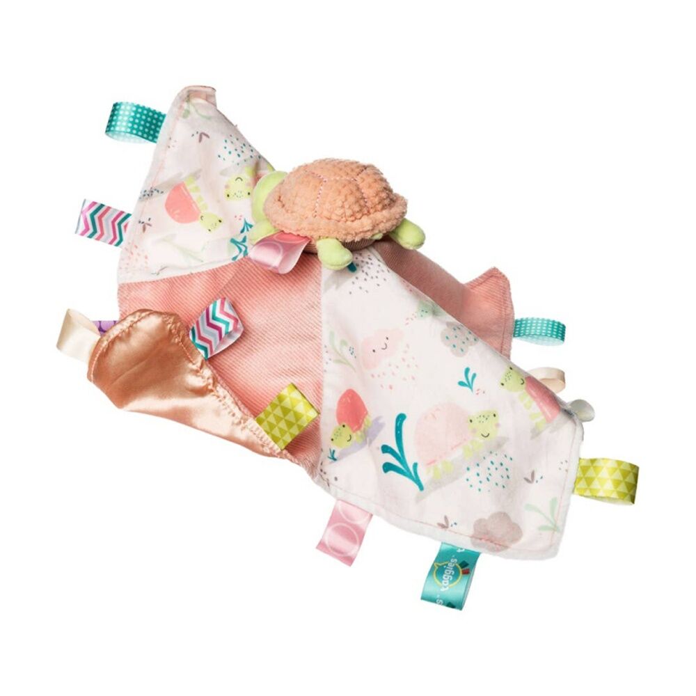 2PK Mary Meyer Taggies Tippy Turtle Microfiber Plush Character Toy & Blanket
