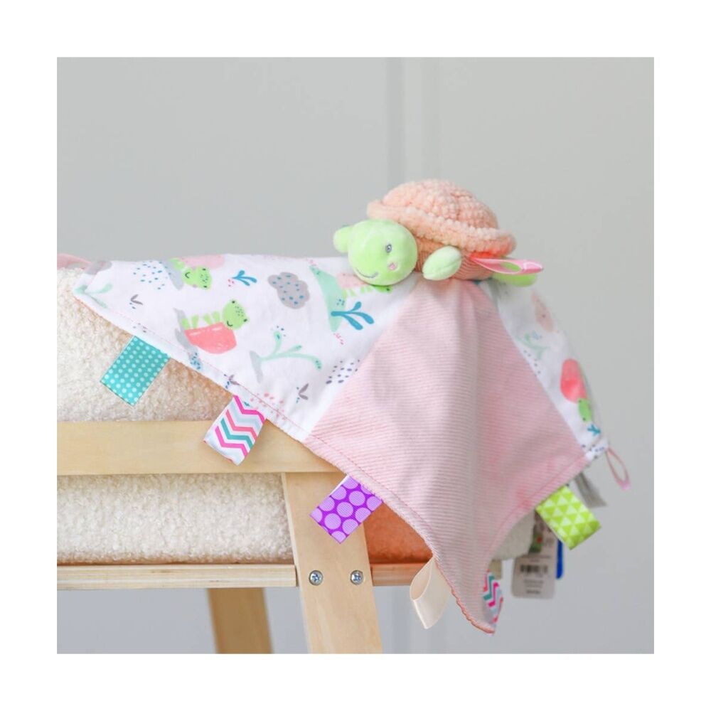 2PK Mary Meyer Taggies Tippy Turtle Microfiber Plush Character Toy & Blanket