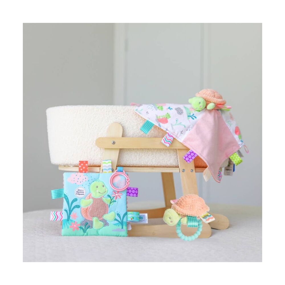 2PK Mary Meyer Taggies Tippy Turtle Microfiber Plush Character Toy & Blanket