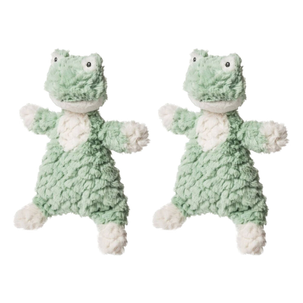 2PK Mary Meyer Nursery Mint Frog Lovey Baby Plush Cuddle Toy Blanket Green 28cm