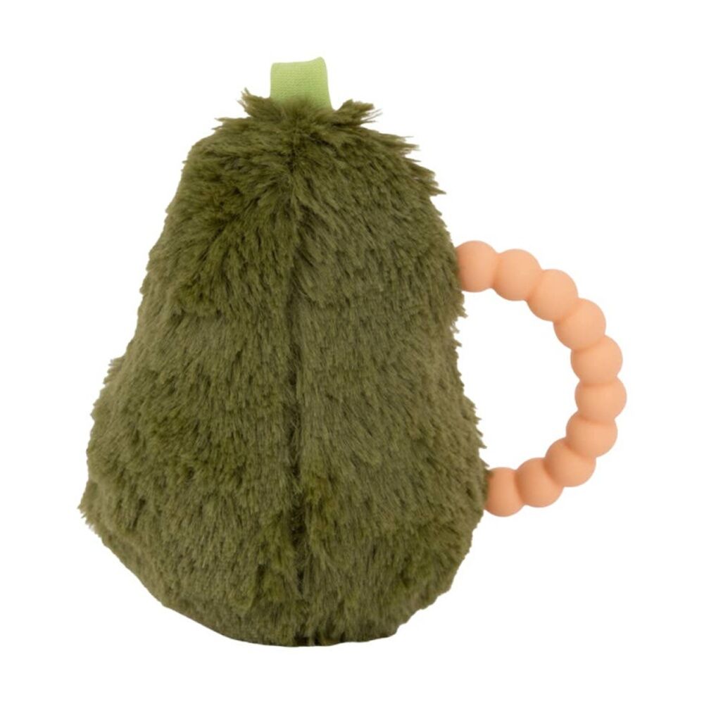 Mary Meyer Sweet Soothies Avocado Soft Plush Rattle & Silicone Teether 12cm