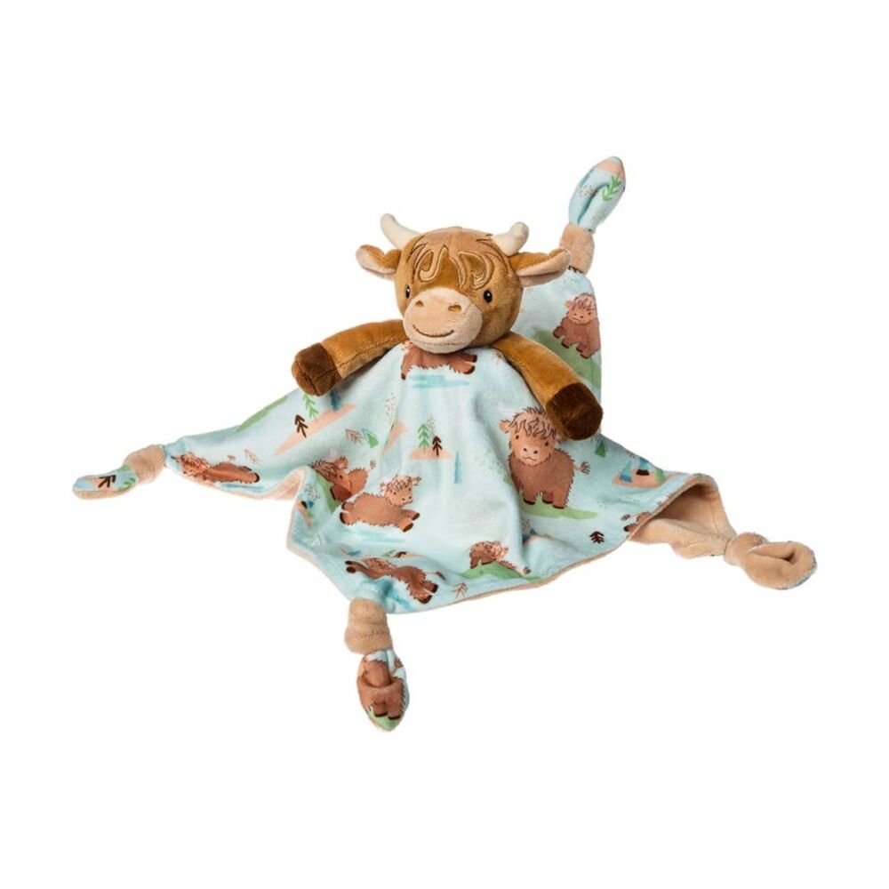 Mary Meyer Hetty Highland Cow Soft Plush Character Cuddle Toy/Satin Blanket 31cm