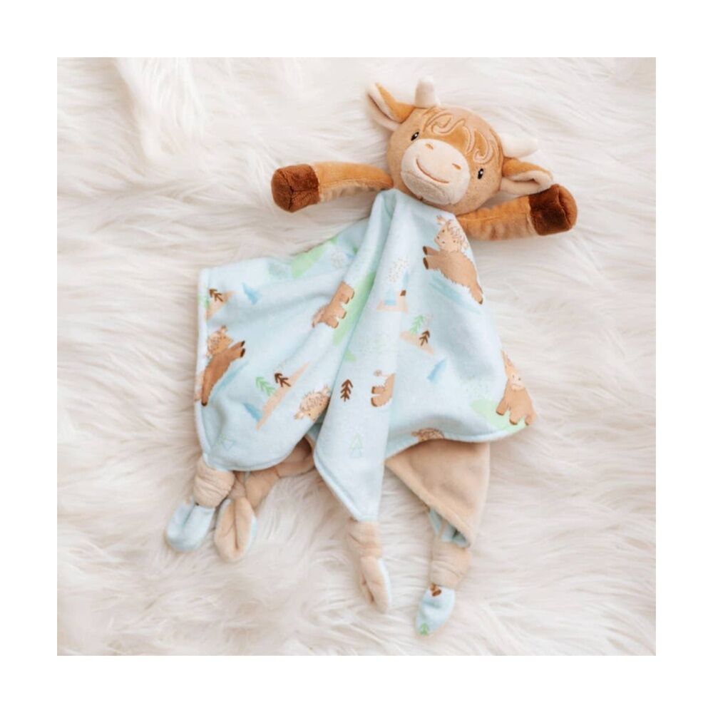 Mary Meyer Hetty Highland Cow Soft Plush Character Cuddle Toy/Satin Blanket 31cm