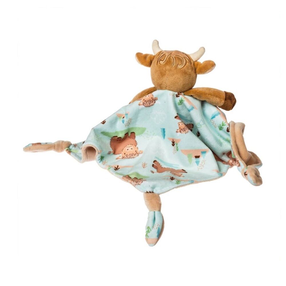 Mary Meyer Hetty Highland Cow Soft Plush Character Cuddle Toy/Satin Blanket 31cm