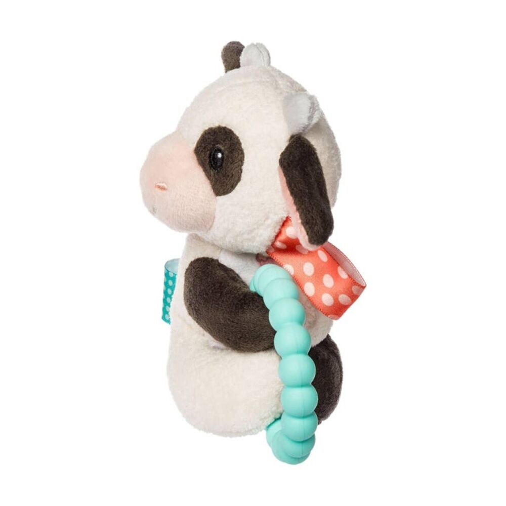 Mary Meyer Taggies Buttercup Cow Soft Plush Rattle & Silicone Teether White