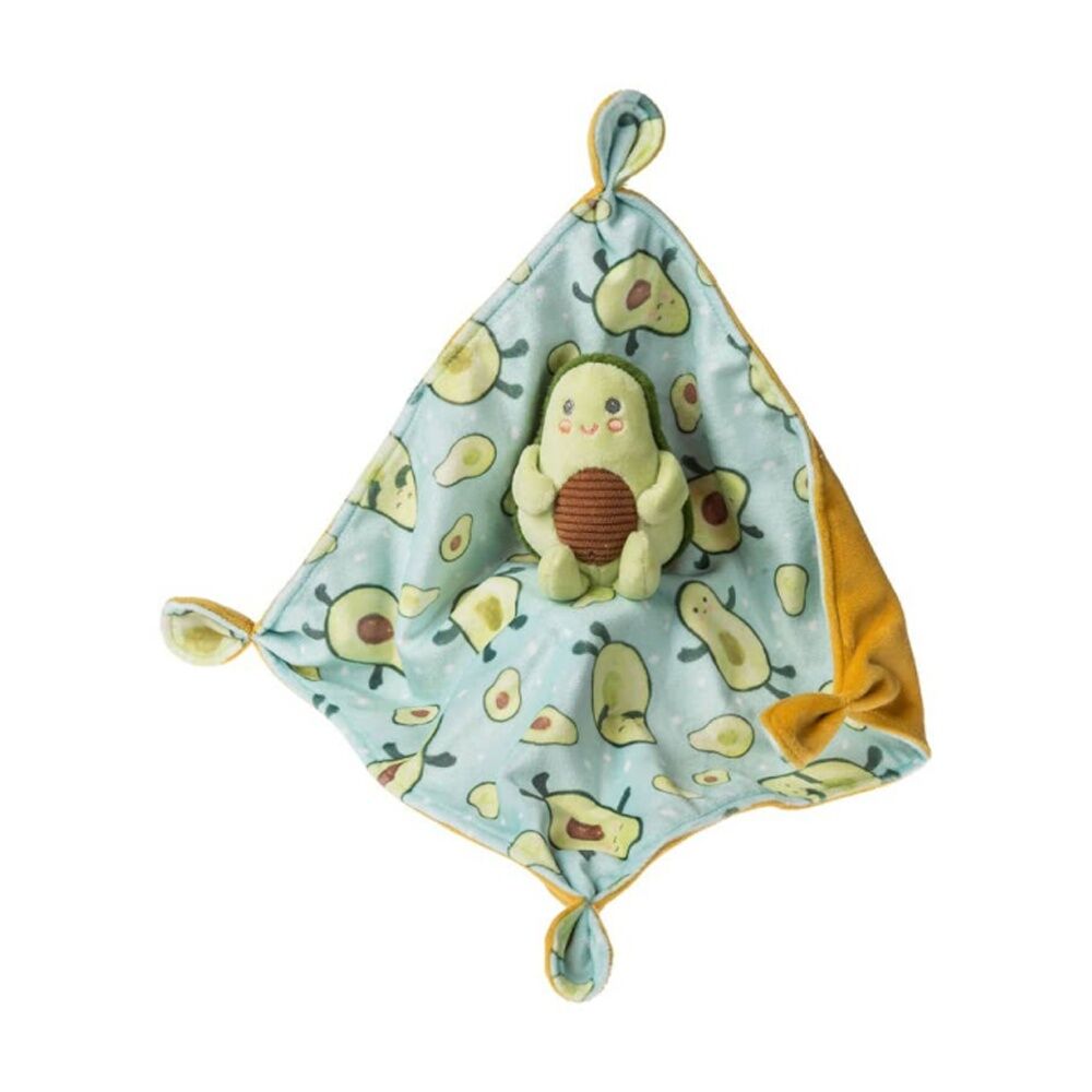 Mary Meyer Sweet Soothies Avocado Soft Plush Character Cuddle Toy/Satin Blanket