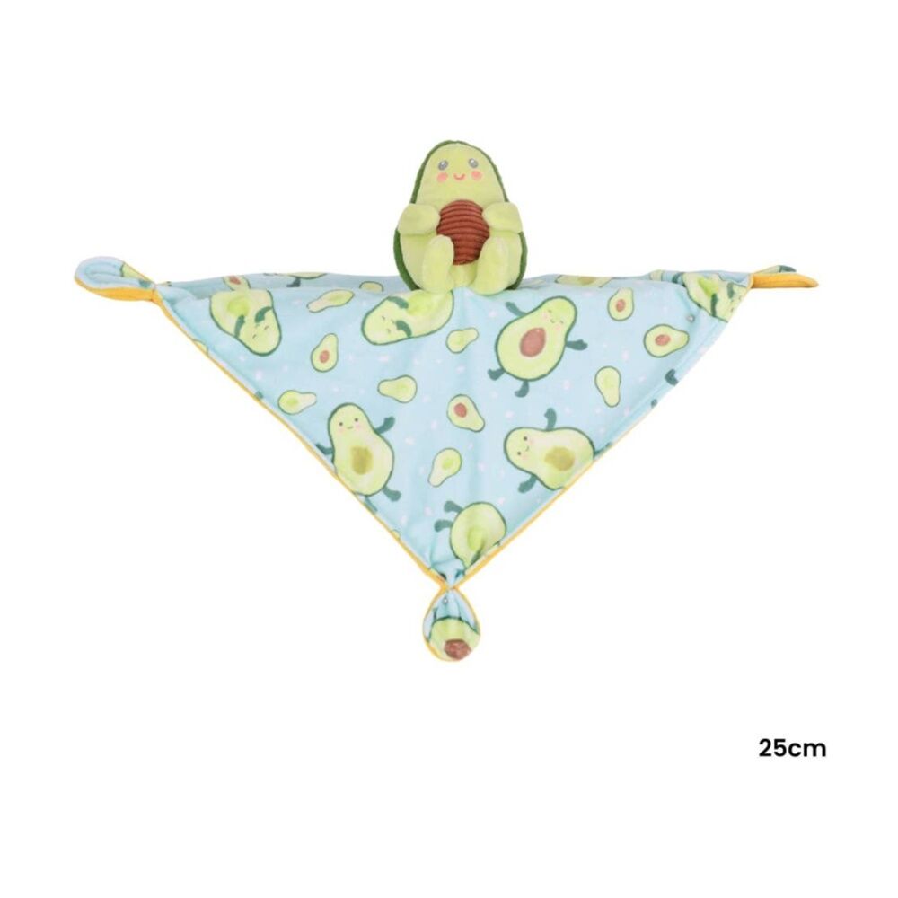 2PK Mary Meyer Sweet Soothies Avocado Plush Character Cuddle Toy/Satin Blanket