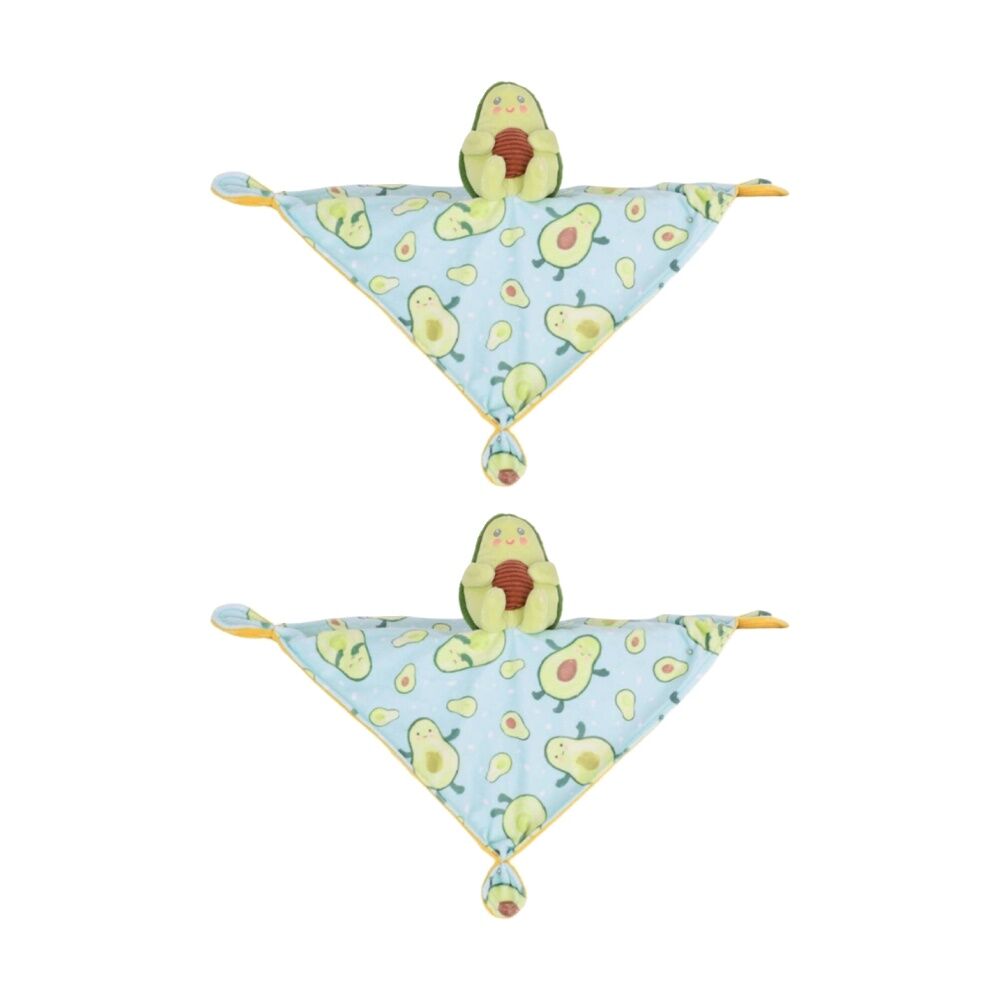 2PK Mary Meyer Sweet Soothies Avocado Plush Character Cuddle Toy/Satin Blanket