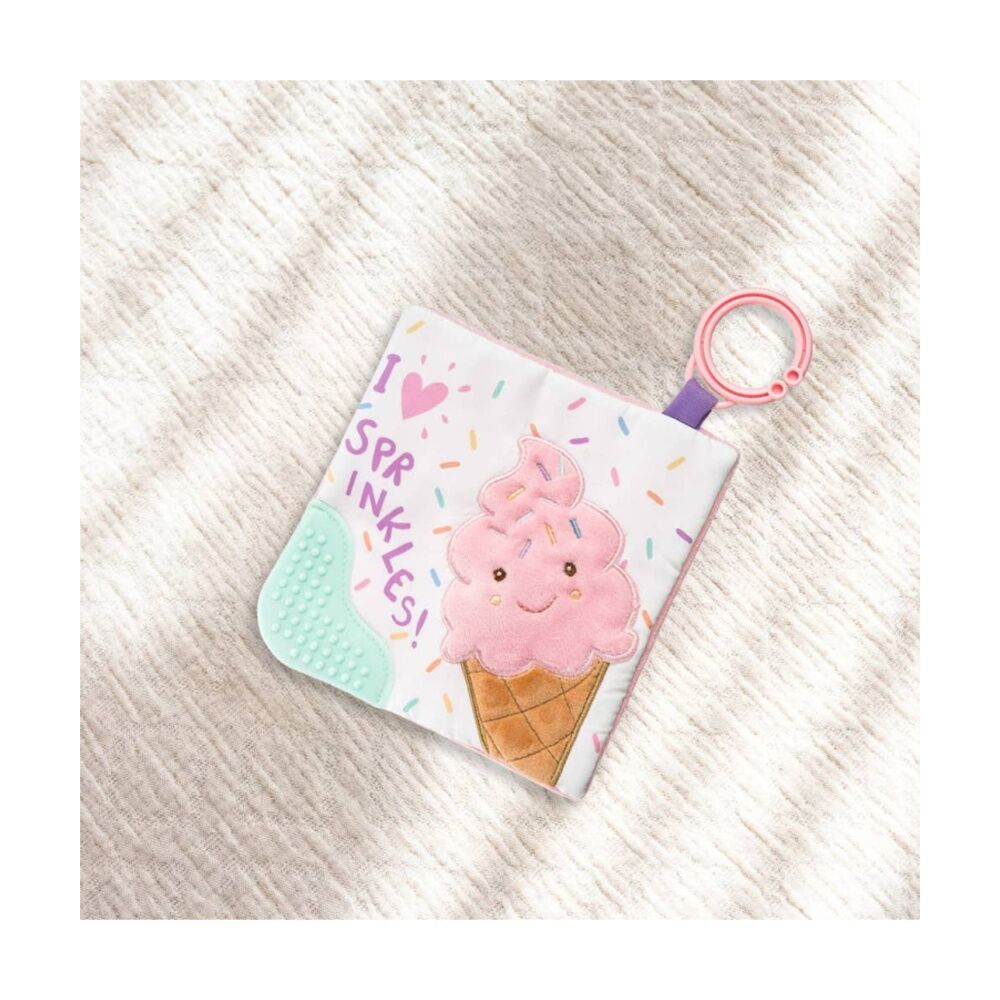 2PK Mary Meyer Sweet Soothies Ice Cream Plush Crinkle Teether 17cm With Hook