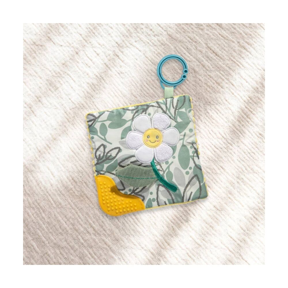 Mary Meyer Sweet Soothies Daisy Soft Plush Crinkle Teether 17cm With Hook