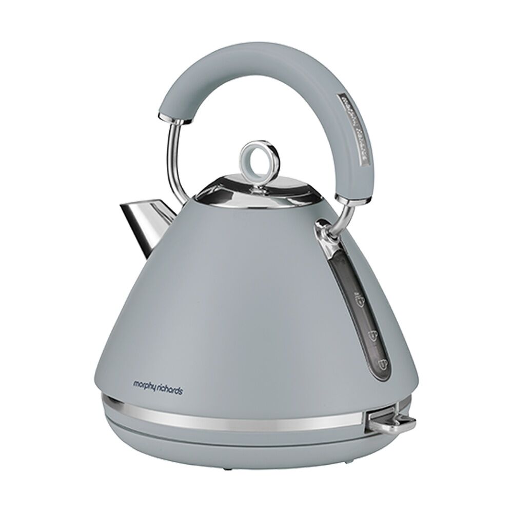Morphy Richards Ascend Chrome Pyramid Electric Kettle 2200W Upward Blue