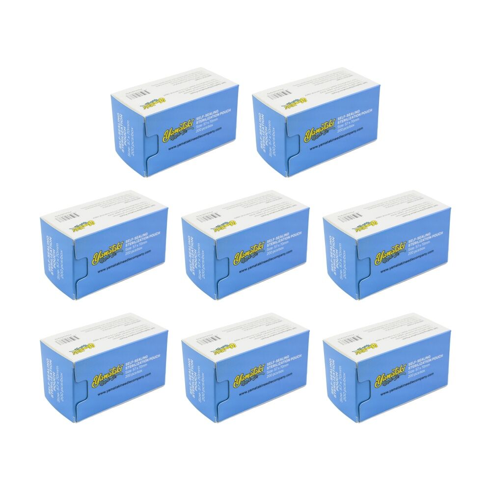 8x 200pc Yamataki Self Seal Sterilization Pouches Autoclave Dental 57x130mm