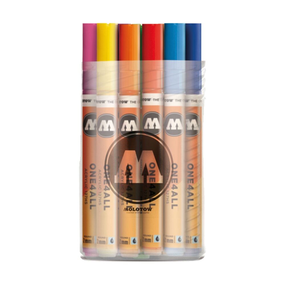 20pc Molotow One4All Art/Craft Drawing Pen Marker Set 2mm Multicolour