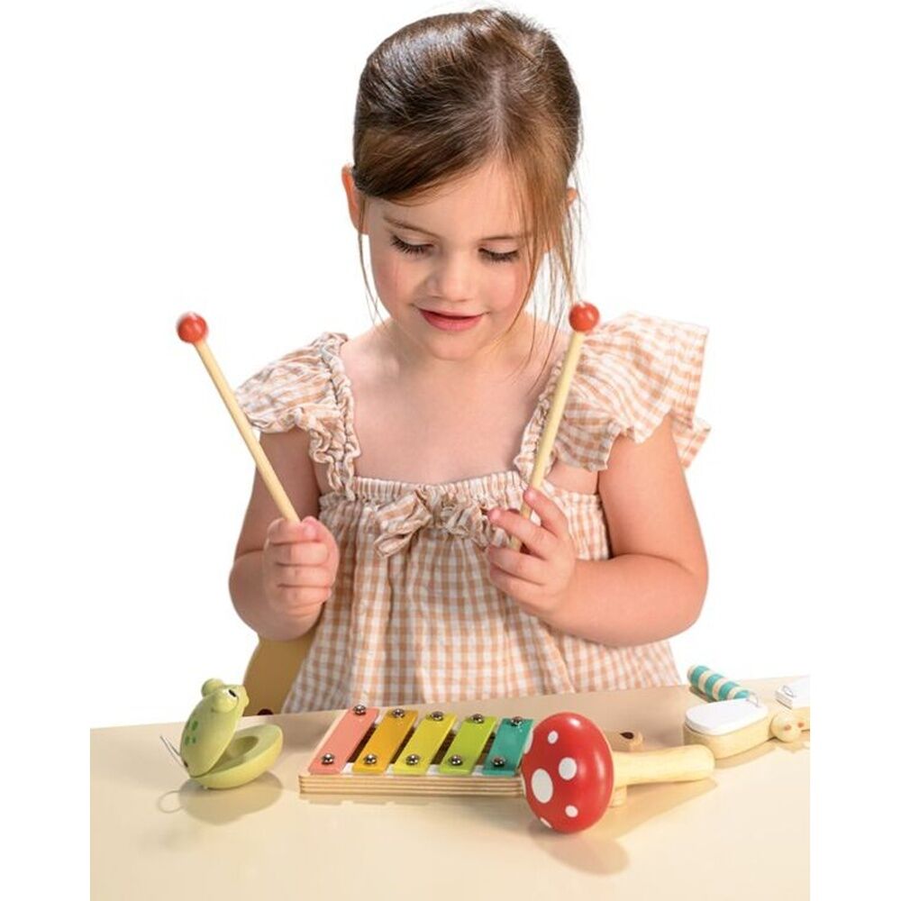 Mentari Woodl& Music Set Wooden Instruments Fun Toy Kids 3y+
