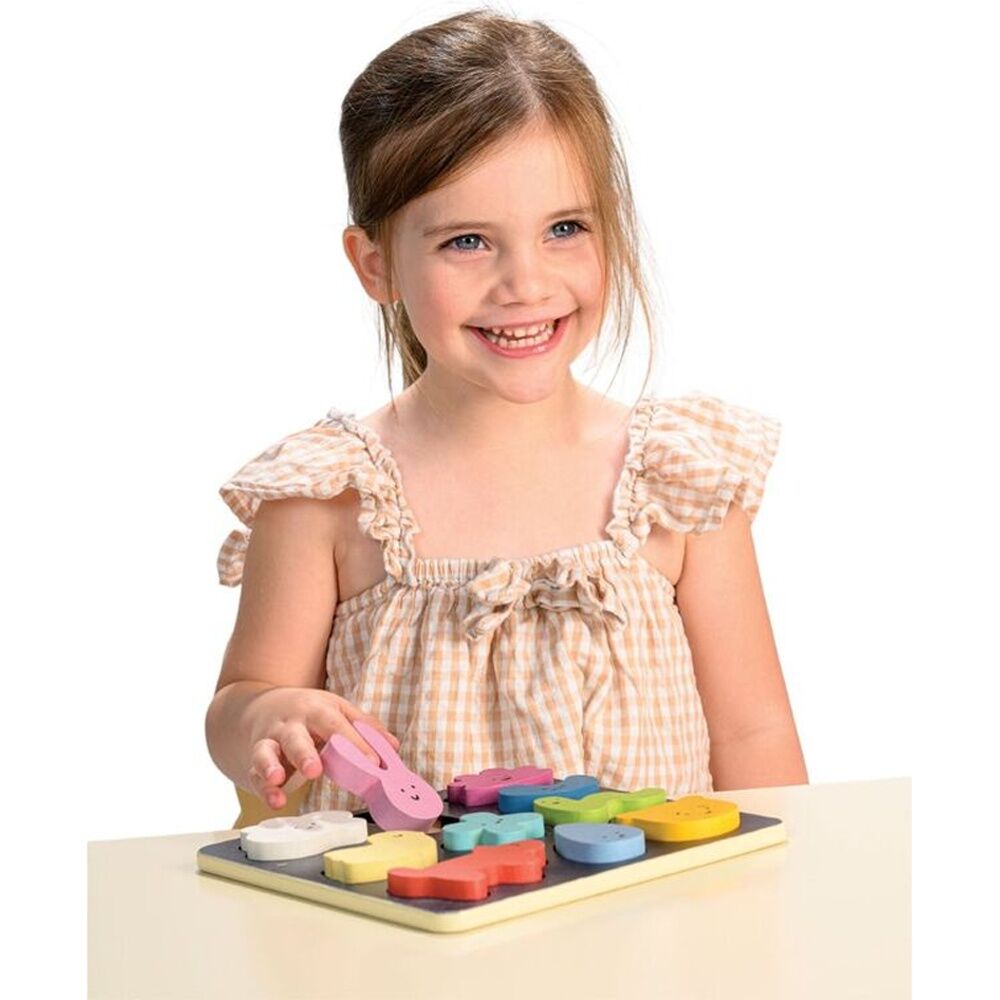 Mentari Mood Board Shape Sorter Toy Language Development Kids 2y+