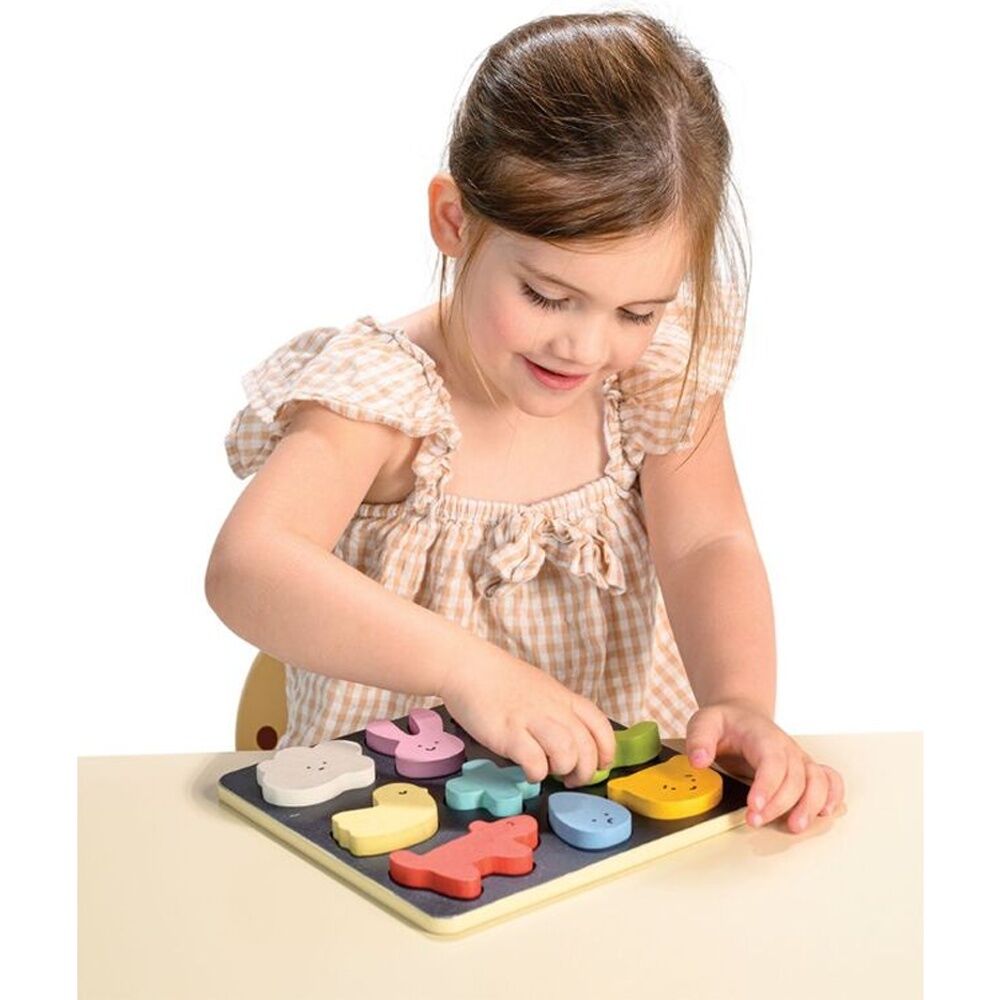 Mentari Mood Board Shape Sorter Toy Language Development Kids 2y+