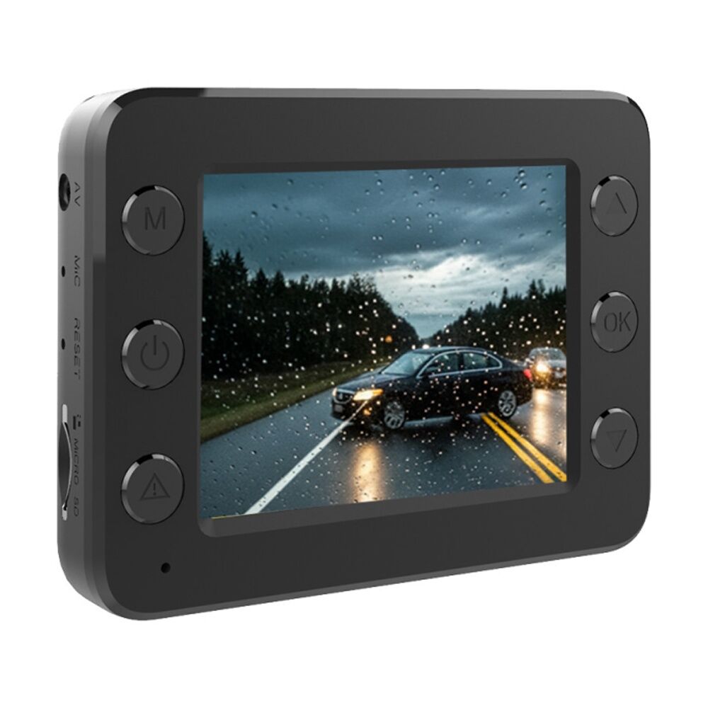 Laser Full HD Resolution Dash Board Camera With 2.5 Inch Display Black