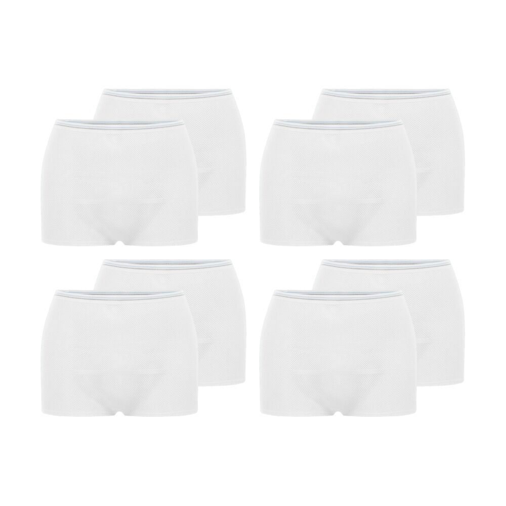 4x 2pc New Beginnings Soft Comfy Breathable Postpartum Disposable Briefs White