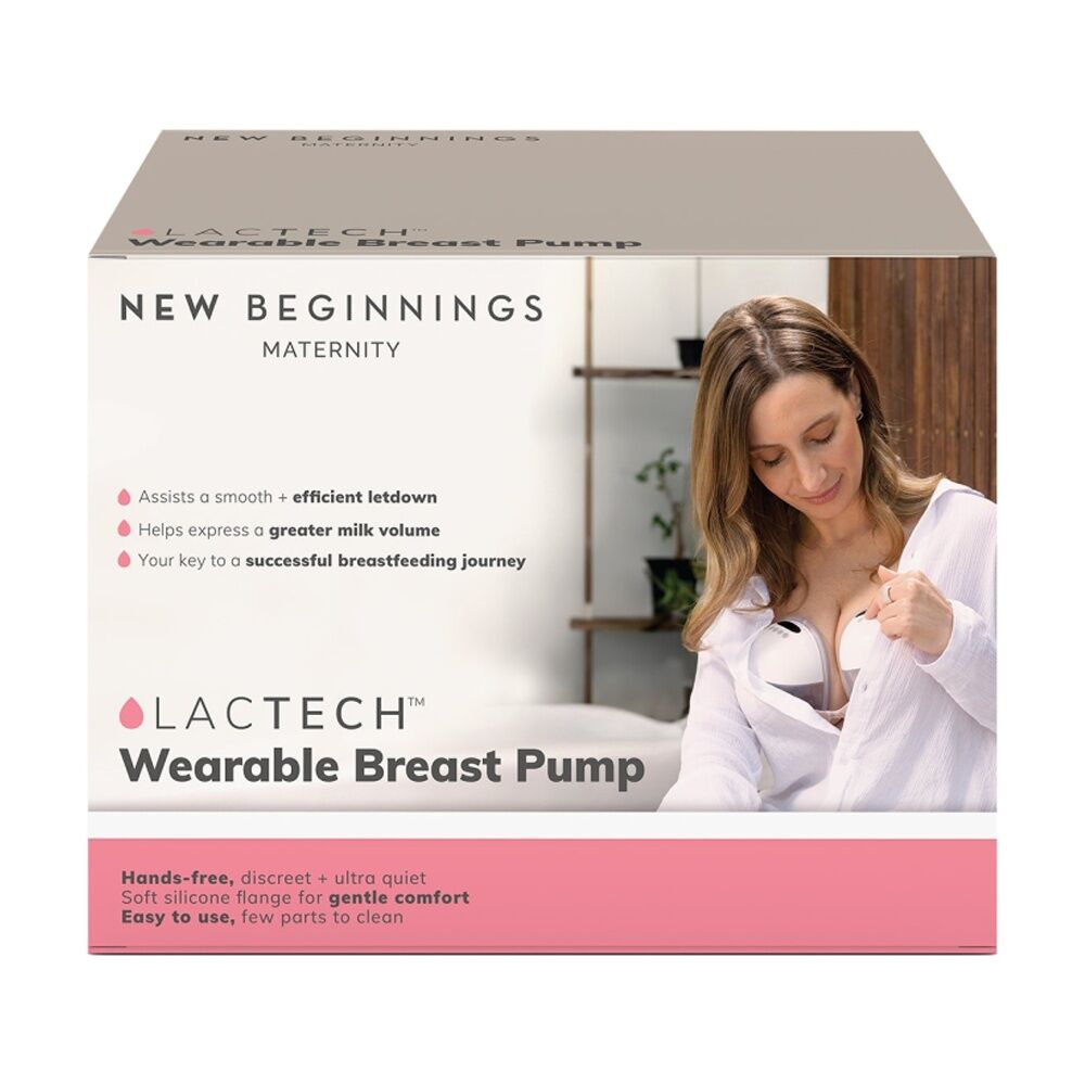 New Beginnings Wearable Hands-Free Comfortable Breast Pump Silicone