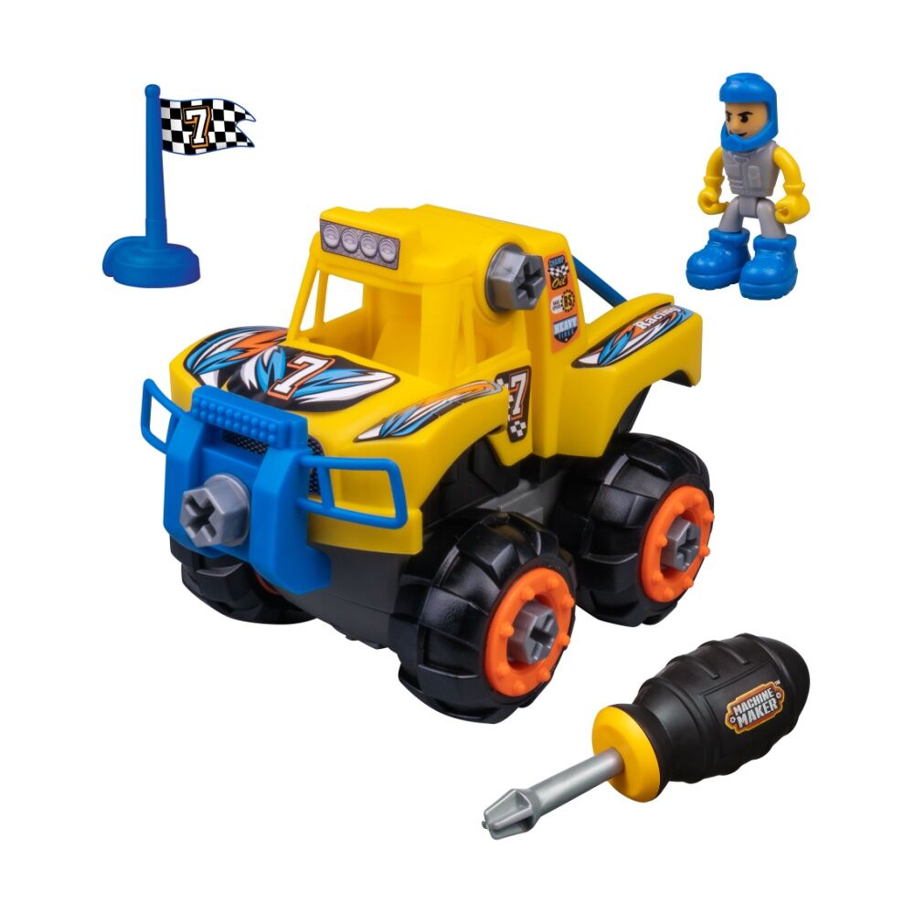 Machine Maker Race Series Vehicle Build & Play Construction Toy Assorted 22cm