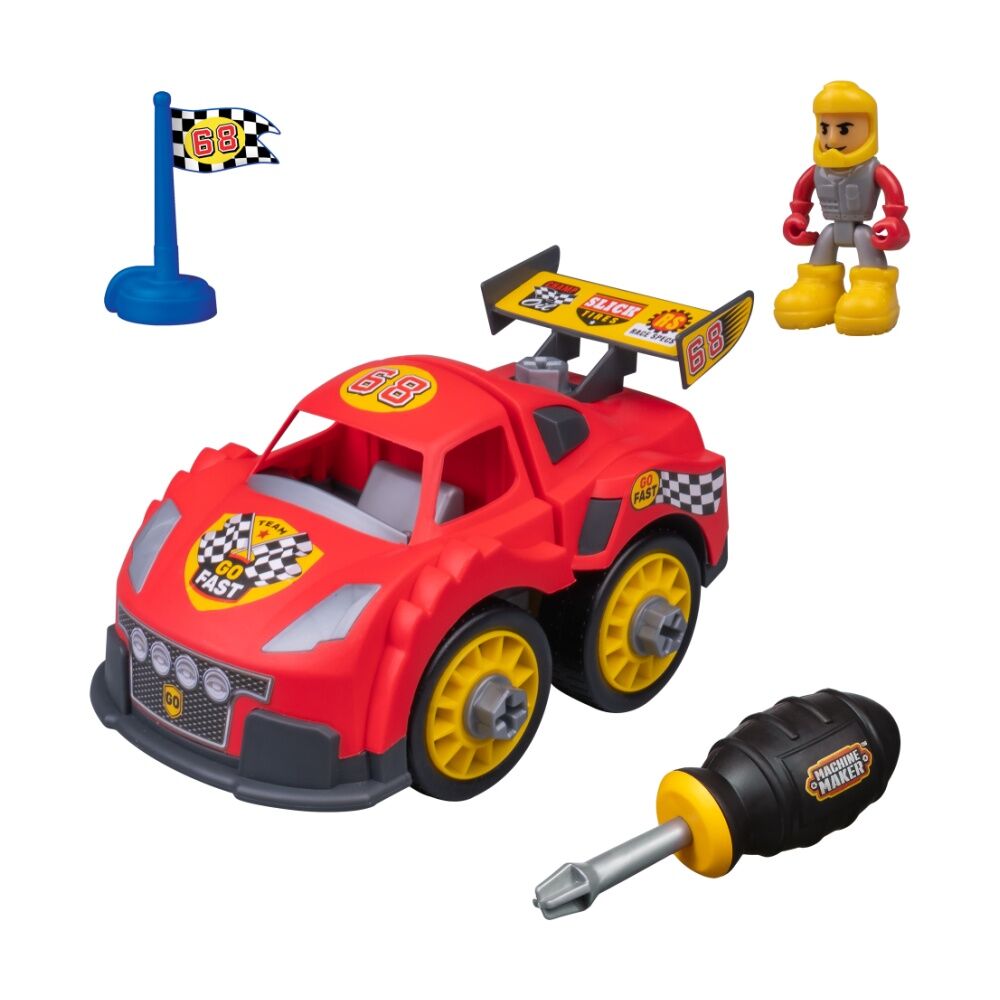 Machine Maker Race Series Vehicle Build & Play Construction Toy Assorted 22cm