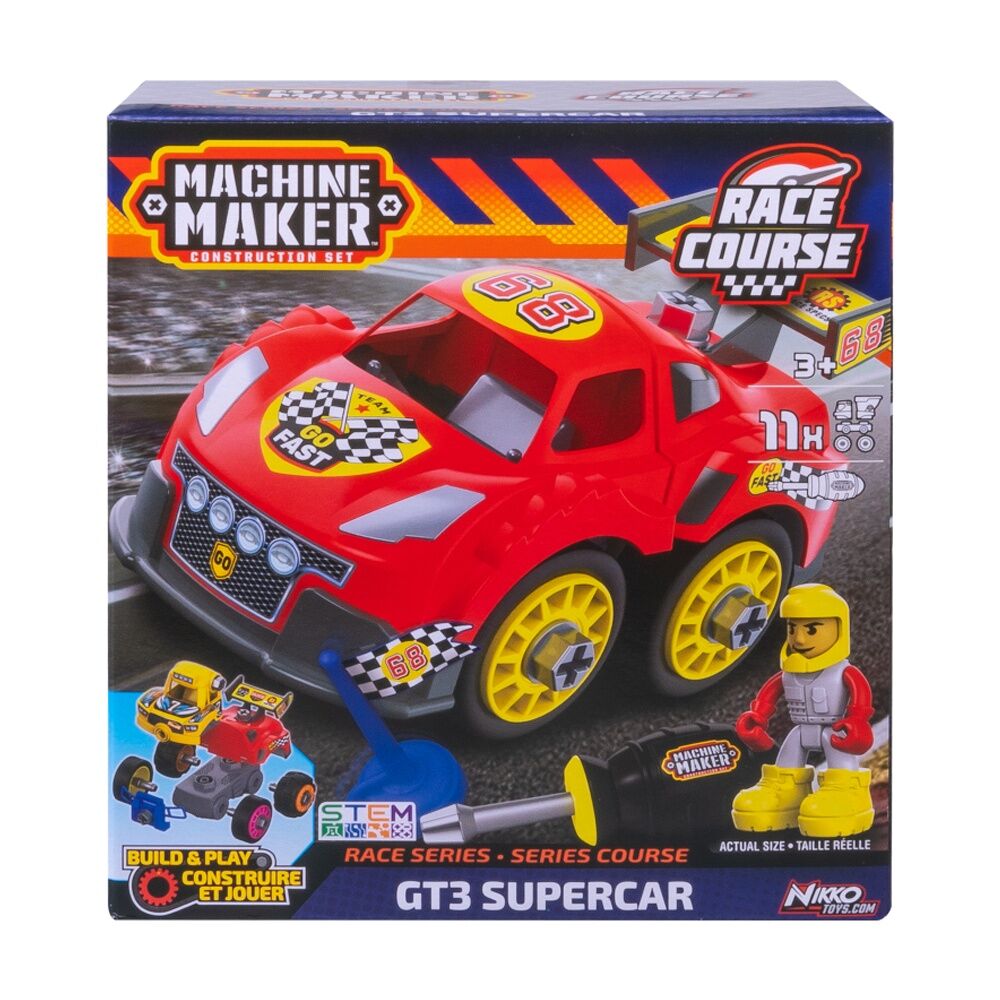 Machine Maker Race Series Vehicle Build & Play Construction Toy Assorted 22cm