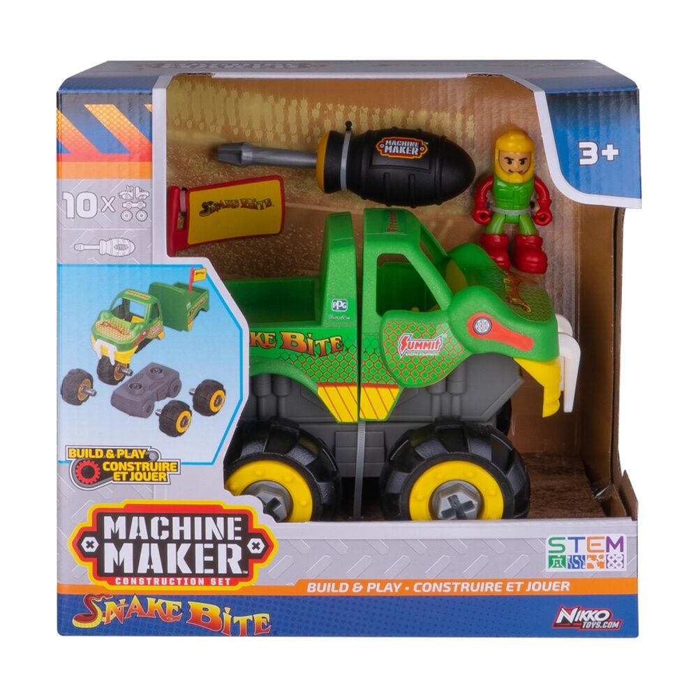 Machine Maker Bigfoot Build & Play Truck Construction Toy Set Assorted 20cm