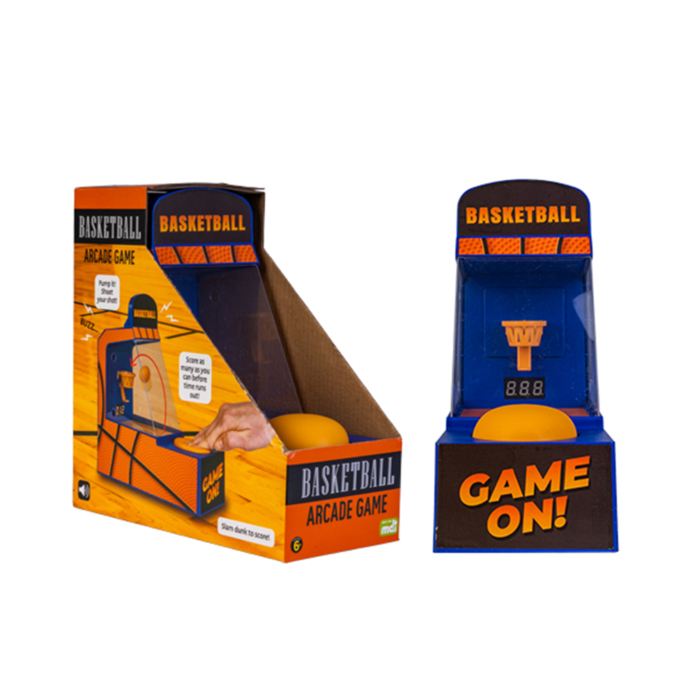 MDI Arcade Basketball Game Mini Desktop Toy W/ Lights & Buzzer Multicolour