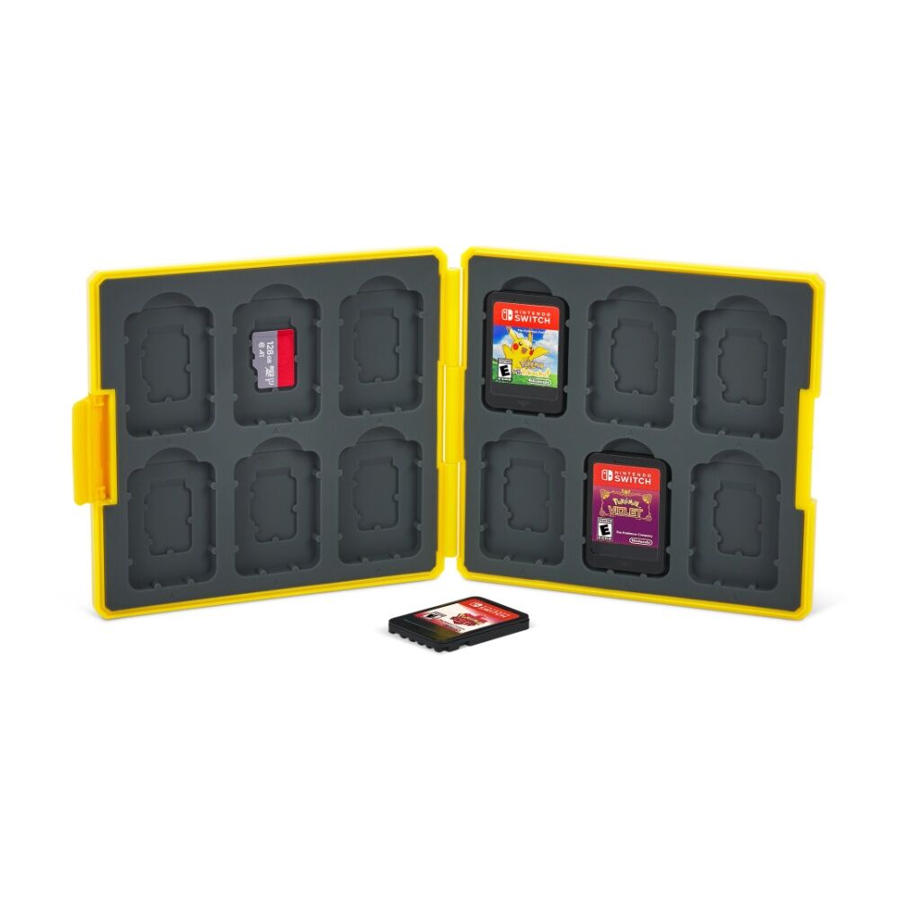 PowerA Nintendo Switch Game Card Case Camo Pikachu Stores 12 Cards Multi
