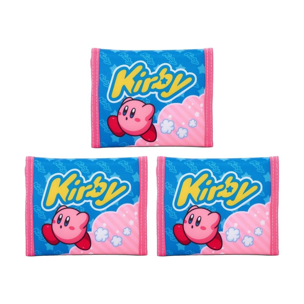 3x PowerA Nintendo Switch Kirby Trifold Game Card Wallet Holds 24 Cards Multi