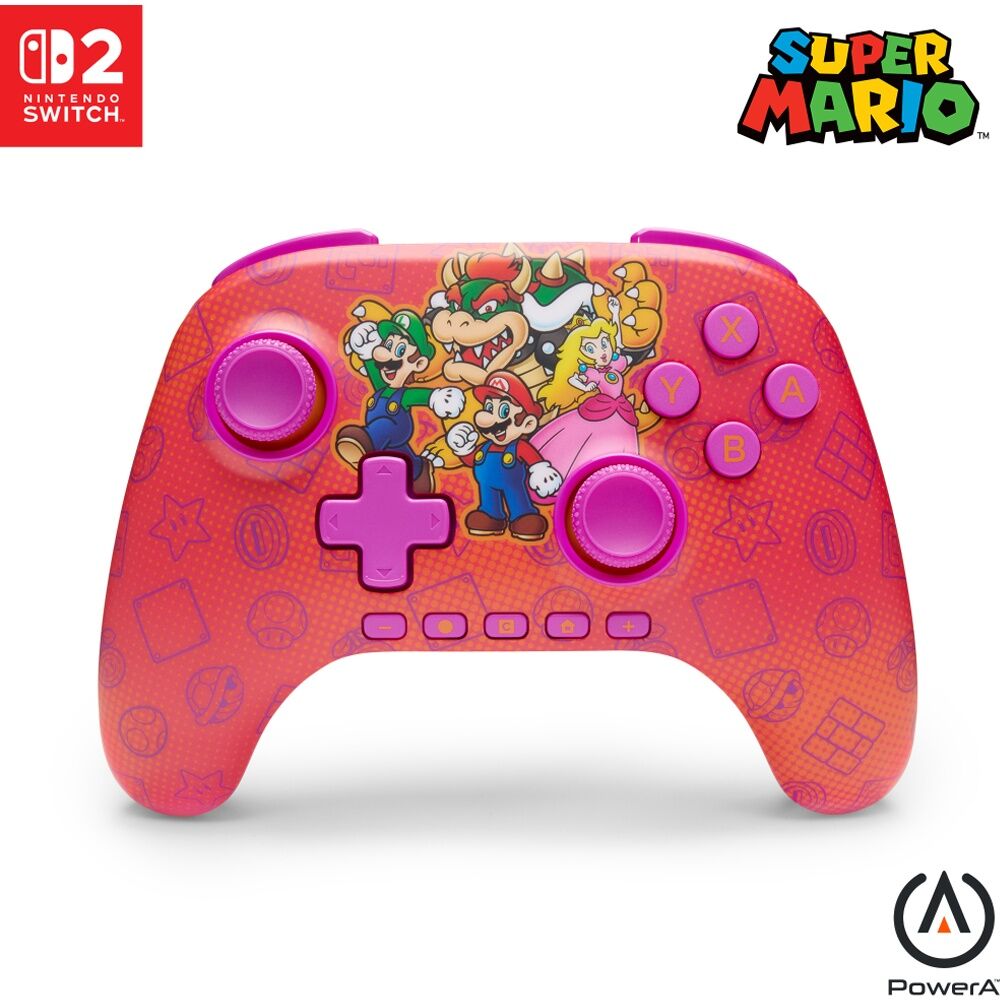 PowerA Nintendo Switch 2 Advantage Bluetooth Wireless Controller Super Mario Bro