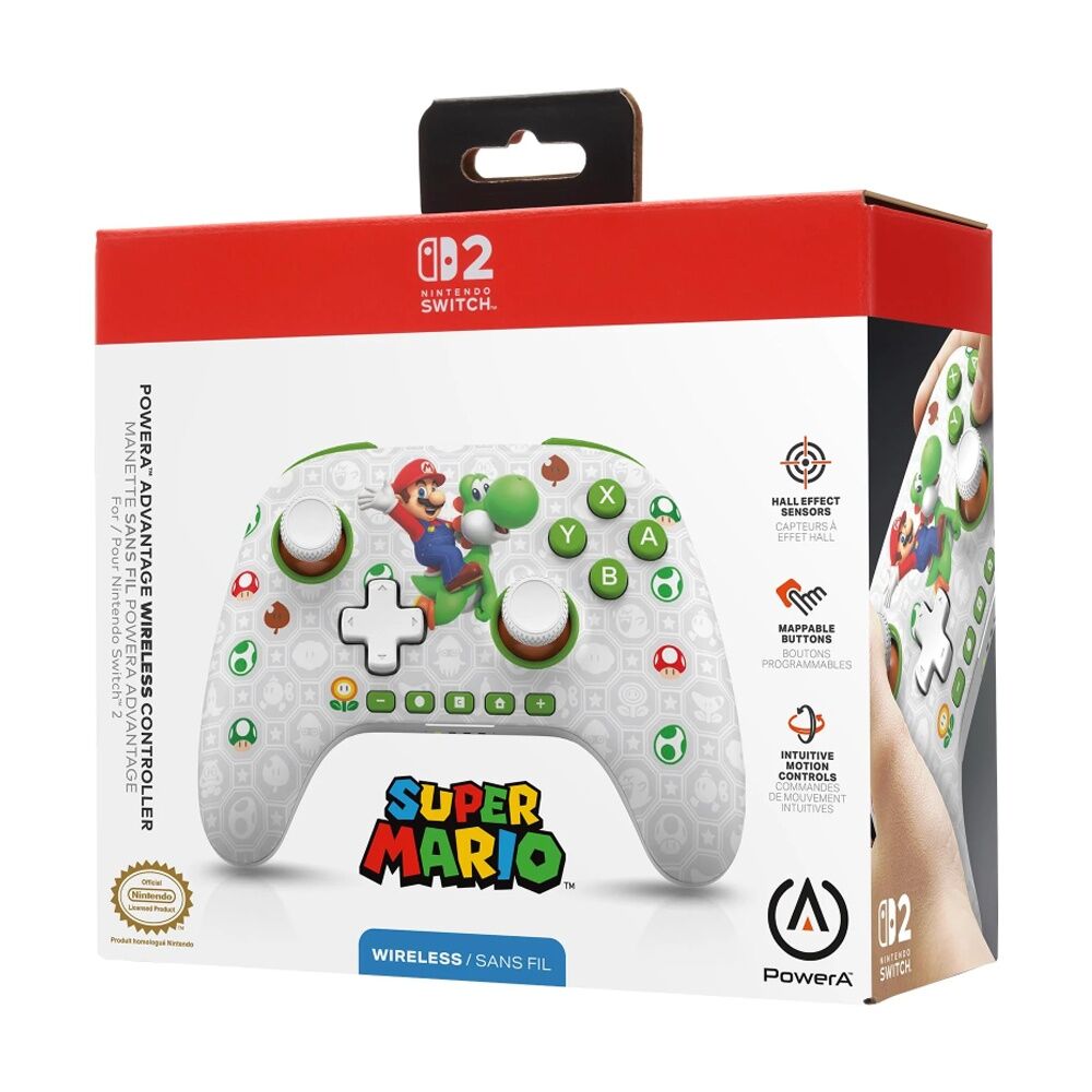 PowerA Nintendo Switch 2 Advantage Bluetooth Wireless Controller Mario & Yoshi